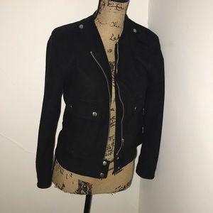 Faux suede black jacket